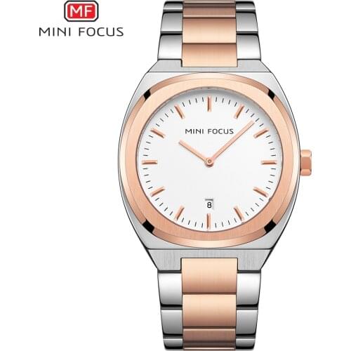 MINI FOCUS Luxury Steel Watches Men Top Brand Business Quartz Watch Women Unisex Waterproof Wristwatch Man Relogio Gold 0319