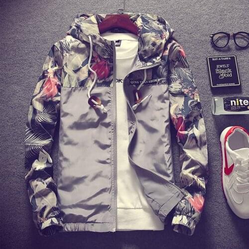 YuWaiJiaRen Bomber Jacket Men Hip Hop Flower Fashion Constellation Printing Hooded Sweatshirts Coat Plus Size 4XL