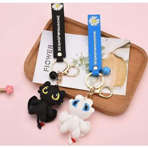 Soft keychain pendant couple student schoolbag bag ornament decoration cartoon cute doll Key Holder Keychain Cute Accessories