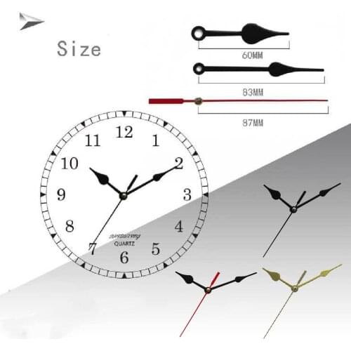 Set Wall Clock Hands Pointers Battery Operated Quartz Clock Needles for DIY Clock Repair Replacement Kits