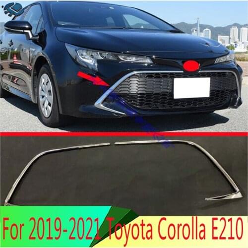 For 2019 Toyota Corolla E210 Sport Hatch Hatchback Auris ABS Chrome Front Center Mesh Grille Grill Cover Radiator Strip Trim