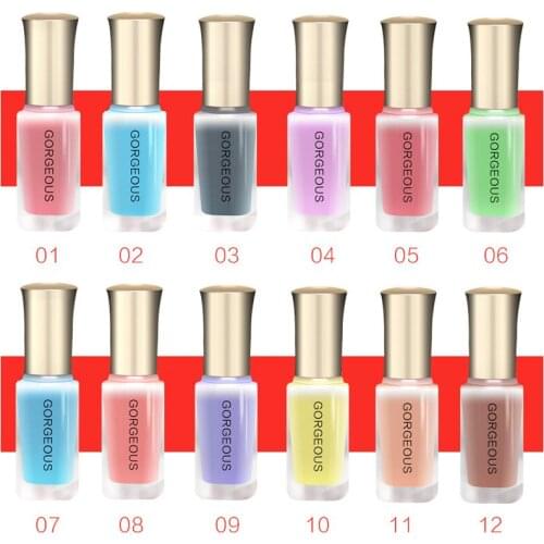 Subtransparent Nail Polish Jelly Translucent Nail Varnish Quick Dry Clear Lacquer 10ML Candy Nude Color Environmental Protection