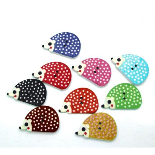 50pcs Mixed Hedgehog Buttons For Clothes Knitting Needles Crafts Sewing Scrapbooking DIY Fabric Needlework Accessories