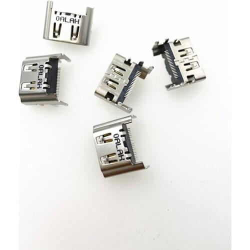 Free Shipping Original New 5Pcs/Lot HDMI-Compitable Port Socket Interface Connector For PS4 Console Data Socket
