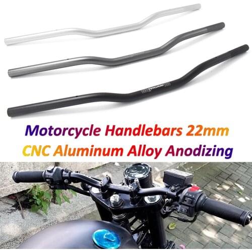 Motorcycle Steering Wheel 22mm 7/8'' for Renthal Aluminum Handlebars Anti-Rust Compatible with Cafe Racer Royal Enfield Pitbike