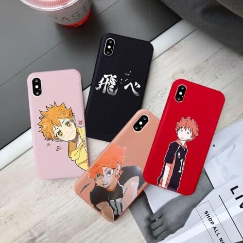 Anime Haikyuu Love Volleyball Silicone Phone Case for Iphone X XSMAX XR 11 12 Pro Max 6 Plus Soft Case for Iphone 7 8 Plus Cover