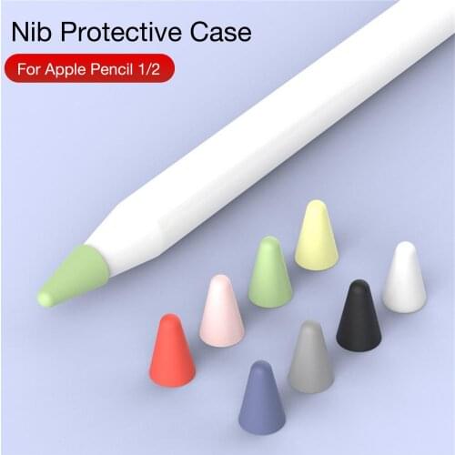 Silicone Replacement Tip Case For Apple Pencil 1 2 Touchscreen Stylus Pen Case Nib Protective Cover Skin For Apple Pencil