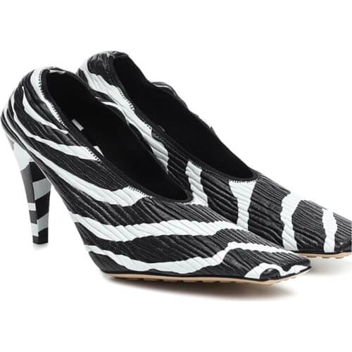 High Heels Shoes Women Pumps New Fashion High Quality Square Toe Women Shoes Solid Thin Heels Party Shoes Woman Zapatos De Mujer