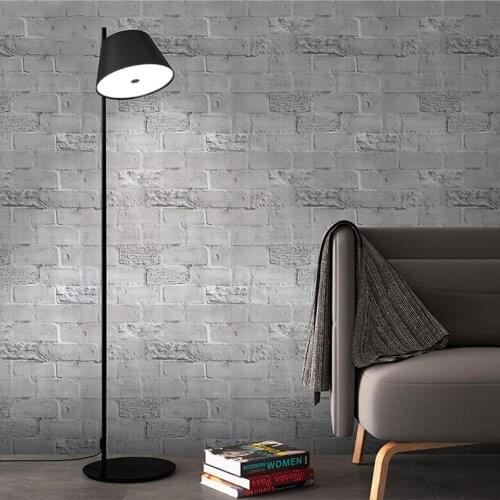 Vintage Rustic Self Adhesive Brick Wallpaper Grey Vinyl Peel and Stick Wall Paper Home Renovation Decorative Wall sticker