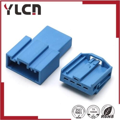 HIGH QUALITY 4pin Auto bass plug fiber amplifier plug X1 X6 bass socket unsealed blue male and female connector