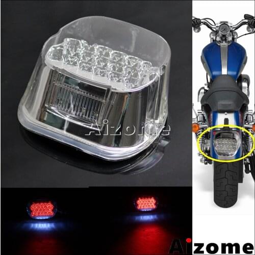 Motorcycle Tail Rear LED Light Brake Running Tail Indicator Light For Harley Sportster XL1200 Dyna FXST FLST 1999-2003