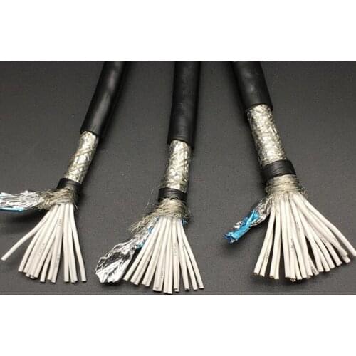 1m High quality 1.5^mm2*14 cores Shielded Cable for spindle,inverter etc,Farrow Cable RVVP Copper Wire Electrical Wires cables