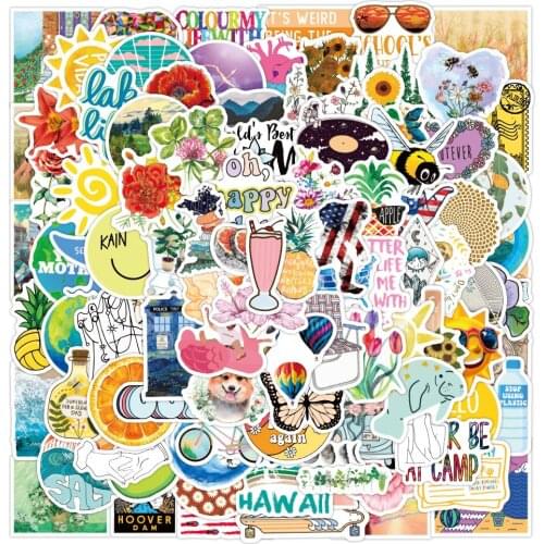 10/50/100PCS Mixed VSCO Girl Aesthetics Stickers Laptop Phone Water Bottle Guitar Bike Waterproof Graffiti Sticker Decal Kid Toy