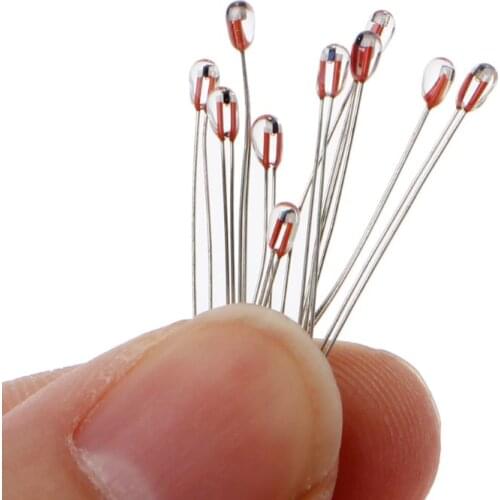 10pcs 3D Printer 100K ohm NTC 3950 1% Thermistors 1.8mm Temperature Sensor T21A