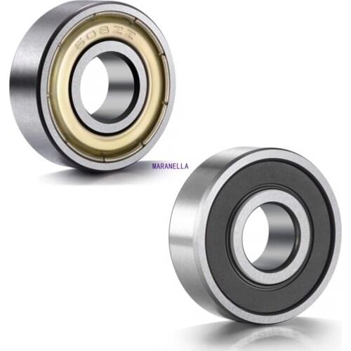 10PCS double shield miniature high carbon steel bearing 608zz 623zz 624zz 625zz 635zz 626zz 3D printer parts flange wheel