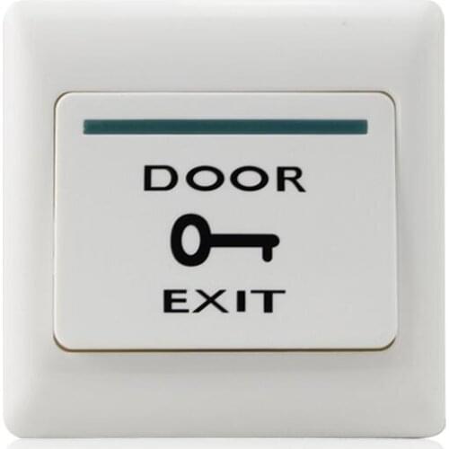10pcs exit button for Access control plastic door release Dim: 86Lx86Wx20H(mm)