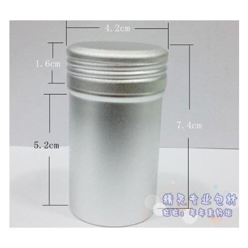 100g Aluminum Cosmetic Jar Container Screw Thread ,20pcs 100ml Makeup Container Factory Wholesale