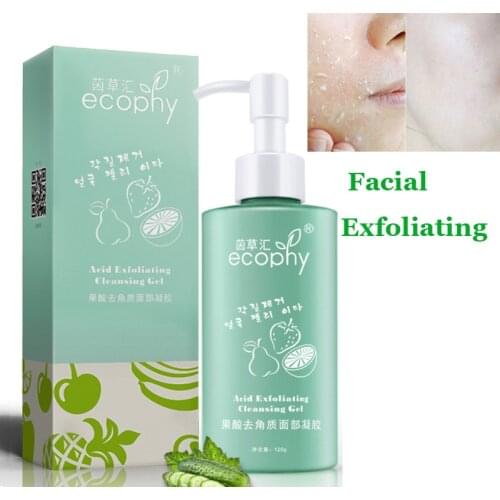 120g Ecophy Acid Peeling Gel 120ml Facial Cleansing Exfoliating Peeling Scrub Deep Clean Acne Blackhead Remove Face Cleanser