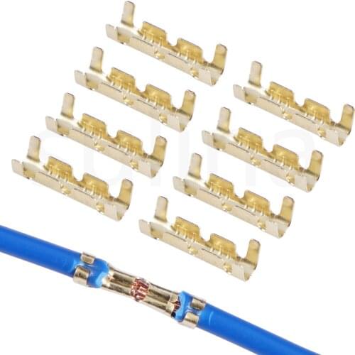 50pcs/100pcs 453 U-shaped terminal tab cold inserts connectors cold terminal small teeth fascia terminal,0.3-1.5mm2