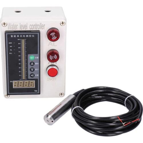 ALS-136 Liquid Level Indicator Tank Water Level Controller Instrument with Alarm AC 200V Water Level Monitor