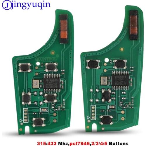 Jingyuqin 315/434Mhz 10p Car Alarm Remote Key Circuit Board Electronic for Chevrolet Malibu Cruze Aveo Spark Sail 2/3/4/5 Button