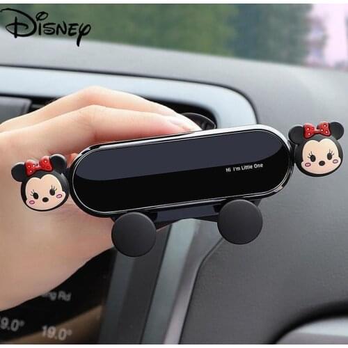Disney Car Phone Holder Car Supplies Navigation Phone Holder Gravity Fixed Support Air Outlet Clip Phone Holder