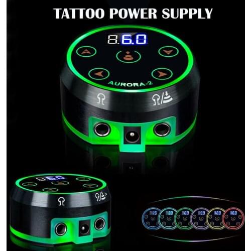 Aurora 2 Tattoo Power Supply Upgrade Digital LCD Power Supply With Power Adaptor Mini Led Touchpad Tattoo Supplies