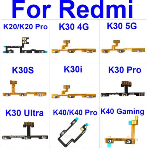 On / Off Power Volume Side Button Flex Cable For Xiaomi Redmi Red Rice K20 K30 K40 Pro K30i K30s M2007J3SC K30 Ultra M2006J10C