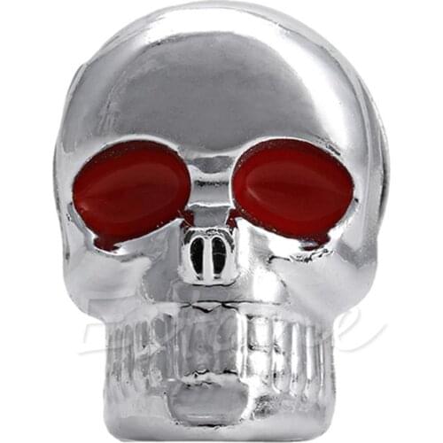 2019 New 1pc Chrome SKULL License Plate Frame Screw Screws Bolt Hardware