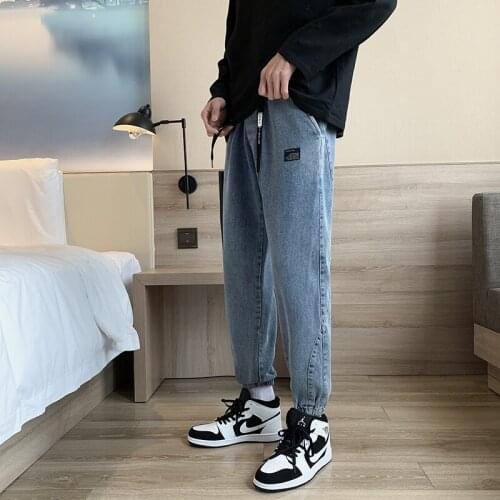 DYB&ZACQ Summer Black Blue Cargo Jeans Men Streetwear Denim Jogger Pants Men Baggy Harem Jean Trousers Plus Size 6XL 7XL 8XL