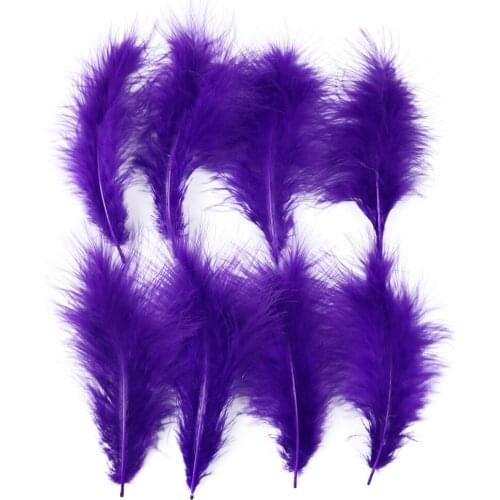 Turkey Marabou Feathers 15-20 CM Decor for Party Wedding Clothes Sewing Diy Jewelry Accessory Crafts Plume 100Pcs/Pack Wholesale
