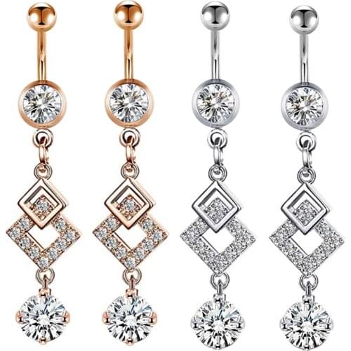 Belly Button Rings Navel Rings Surgical Steel 14G Navel Piercing Barbell for Women Girls Opal Pearl Short Belly Button Piercing