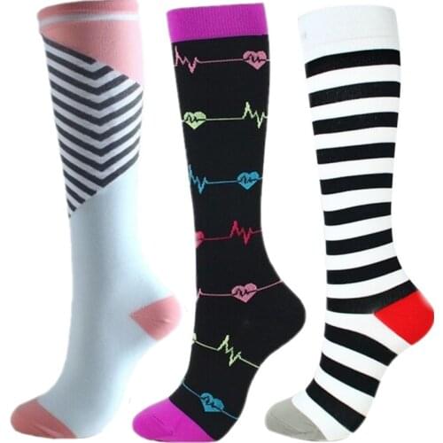 24 Styles Men Women Socks Compression Socks Anti Fatigue Men Socks For Rugby Golf Socks Hockey Socks High Stocking EU 39-47