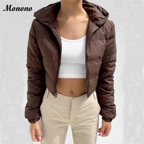 Brown Solid Jacket Women Winter Clothes Ladies Parkas Coats Puffer Jackets Bubble Coat Female Casual Short Jakcet Female Fashion