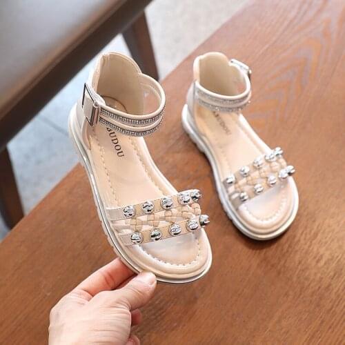 Summer Fashion Girls Sandals Casual Comfortable Shoes Princess Sandals 2021 New Children Shoes Size 26-36 E860