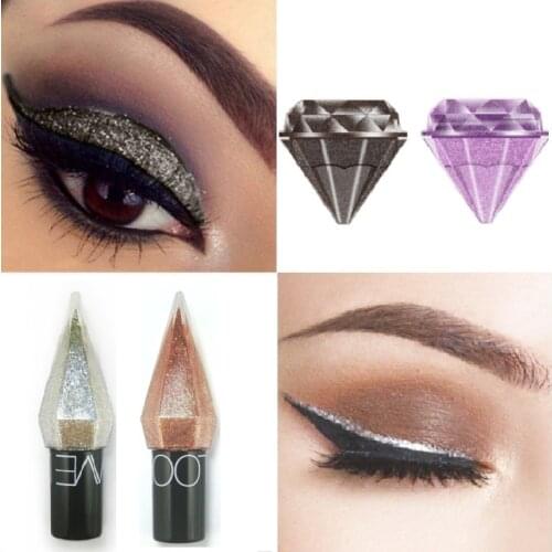 Hot Diamond Liquid Eyeshadow Shimmer Metallic Shiny Eye Liner Pen Eyeshadow Palette Long Lasting Cosmetic Maquillaje TSLM1