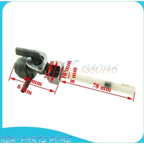 M16 x 1.5 Fuel Gas Tank Petcock Valve Switch For Honda Motorcycle