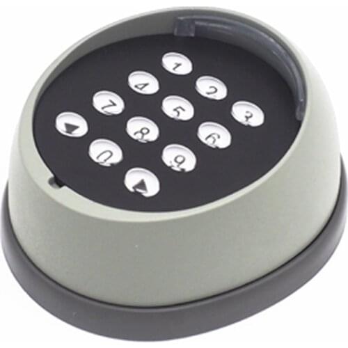 Metal Wireless Keypad Gate Opener Keypad Rolling Code 433MHZ Keypad with 12V/24V 2 Channel Receiver for Garage Door