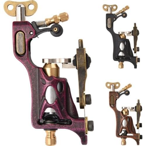 3Color Fashion Rotary Liner Shader Tattoo Machine Strong Motor Gun Retro Permanent Makeup Gun Tattoo Pen Eyebrow Lip Body Tatoos