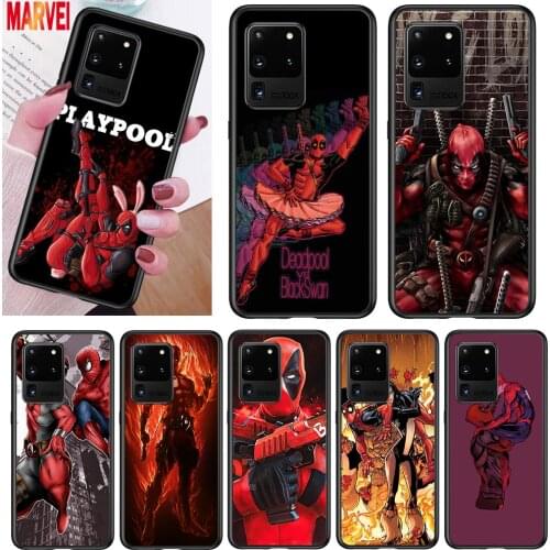 Fashion Marvel Deadpool For Samsung Note 20 10 8 9 M02 M31 S M60S M40 M30 M21 M20 M10S F62 M62 M01 Ultra Pro Plus Phone Case