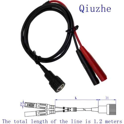 Soft 50 ohm coaxial cable Insulation All inclusive BNC male Turn 4mm straight safety banana plug Used for Oscilloscope Test