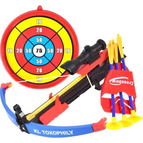 Suction Cup Archery Bow And Arrows Toys Set Outdoor Fun Targets Shooting Game Kit With Plastic Telescope For Boys Girls Fun Play