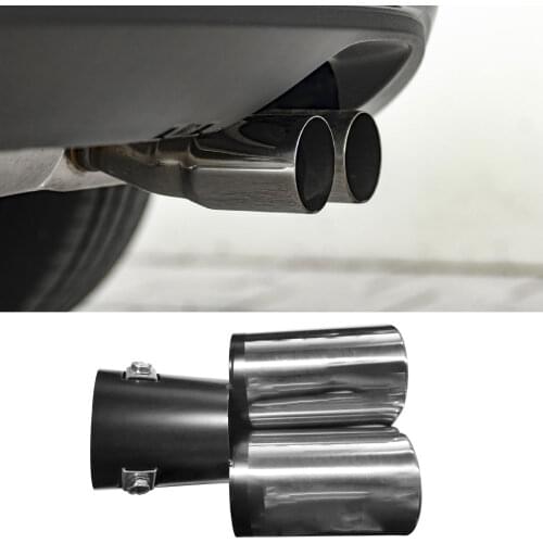 Car Auto Vehicle Exhaust Pipe Tip Muffler Steel Stainless Trim Tail Tube Car Rear Tail Throat Liner Accessories