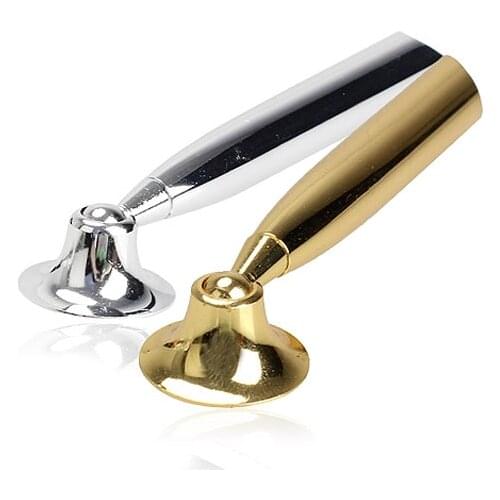 Desktop Metal Pen Pencil Holder Ball Point Swivel Stand Funnel Foundation Silver Gold As Gift Office desktop Supplies