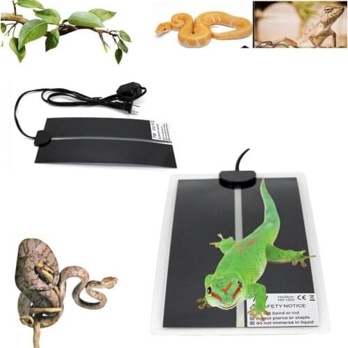 Pet Reptiles Heat Mat Terrarium Climbing Heating Warm Pads 5-45W Adjustable Temperature Controller Mats Reptiles Accessories