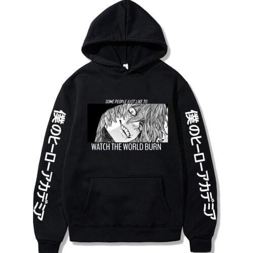 Harajuku My Hero Academia Shigaraki Tomura Eyes Hoodie Men Daily Casual Hoodies Hip Hop Sweatshirt Clothes