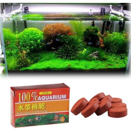 12 or 36 Tablets Aquarium Water Plant Fertilizers with Active Iron Manganese Fish Tank Root Fertilizer for Water Plant Growth