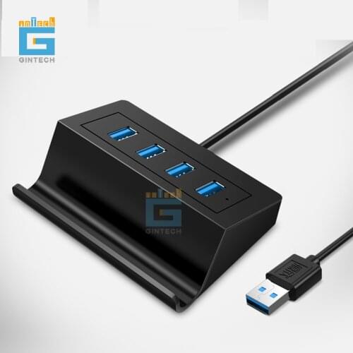 Free shipping Usb splitter one for four usb3.0 multi-interface converter high speed notebook aluminum HUB