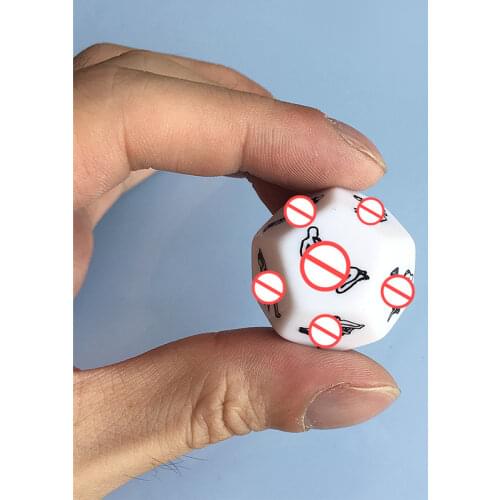Adult Games Funny Sex Dice 12 Sides Sex Romance Love Humor Gambling Erotic Craps Dice Bar Toys Womens Erotic Accessories