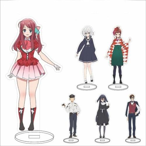 ZOMBIE LAND SAGA Keychain Woman Acrylic Stand Key Chain Men Anime Key Ring Girls Key Holder Jewelry Llaveros Minamoto Sakura